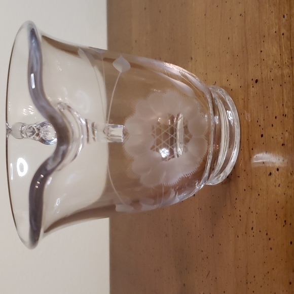 Vintage Cornflower Hughes Corn Flower cream & sugar Imperial Candlewick - Picture 4 of 8